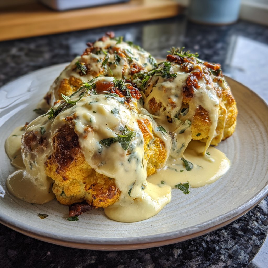 Blumenkohl mit Käsesauce