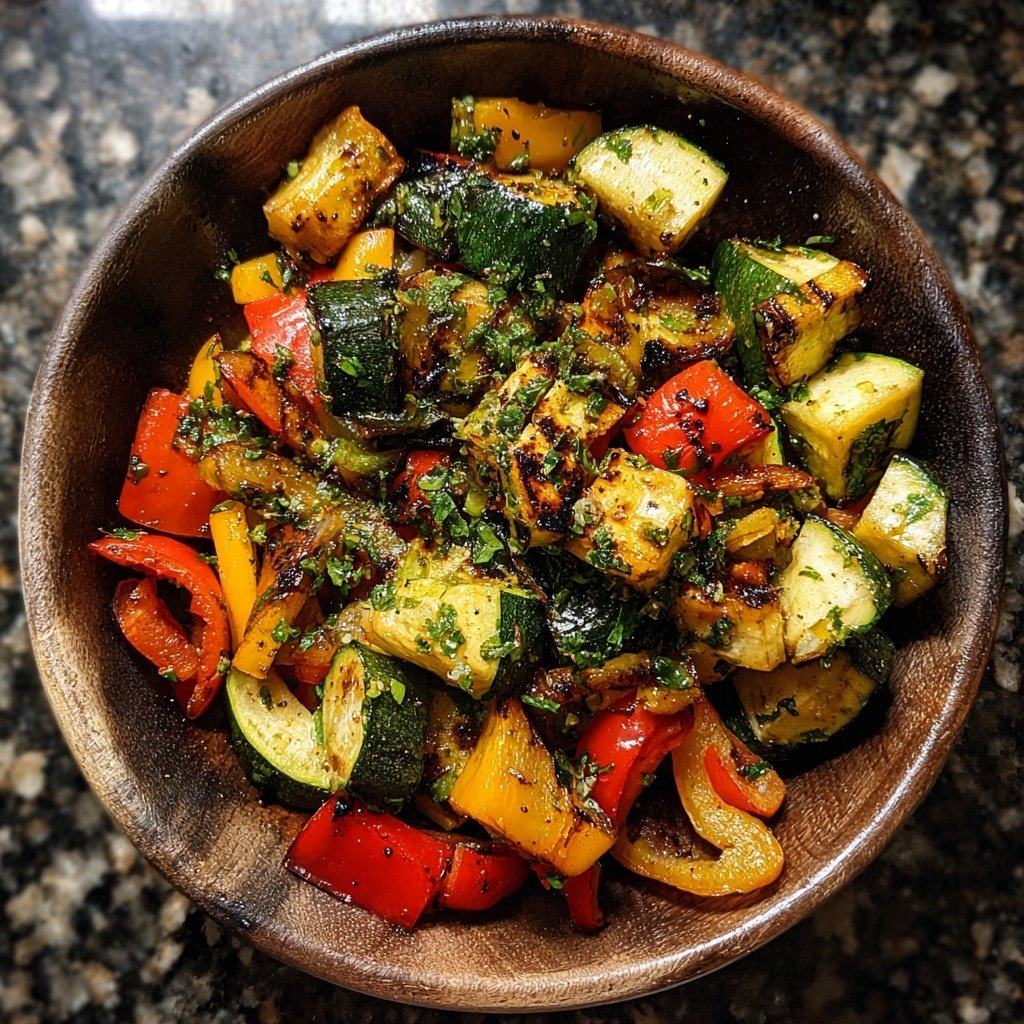 Grill Beilagen Mit Zucchini Würfeln