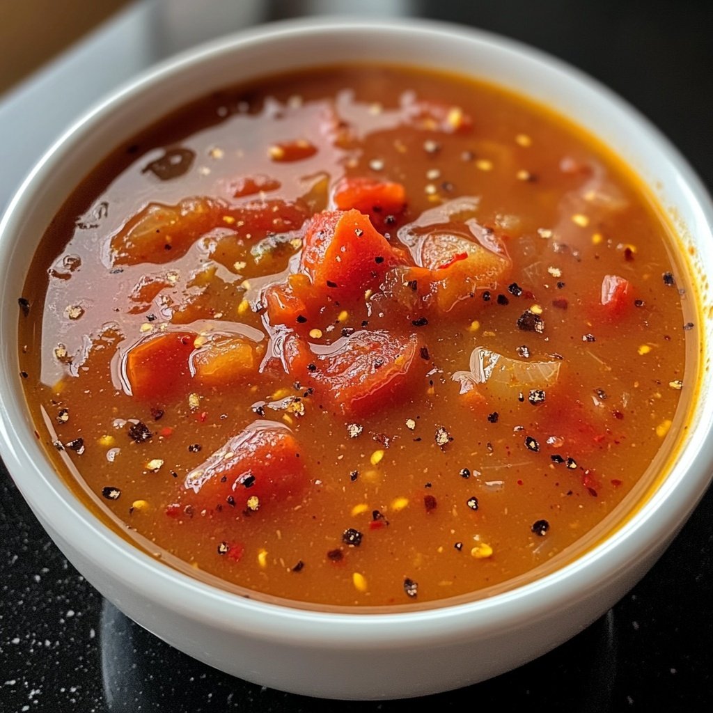 Tomatensuppe mit Chili