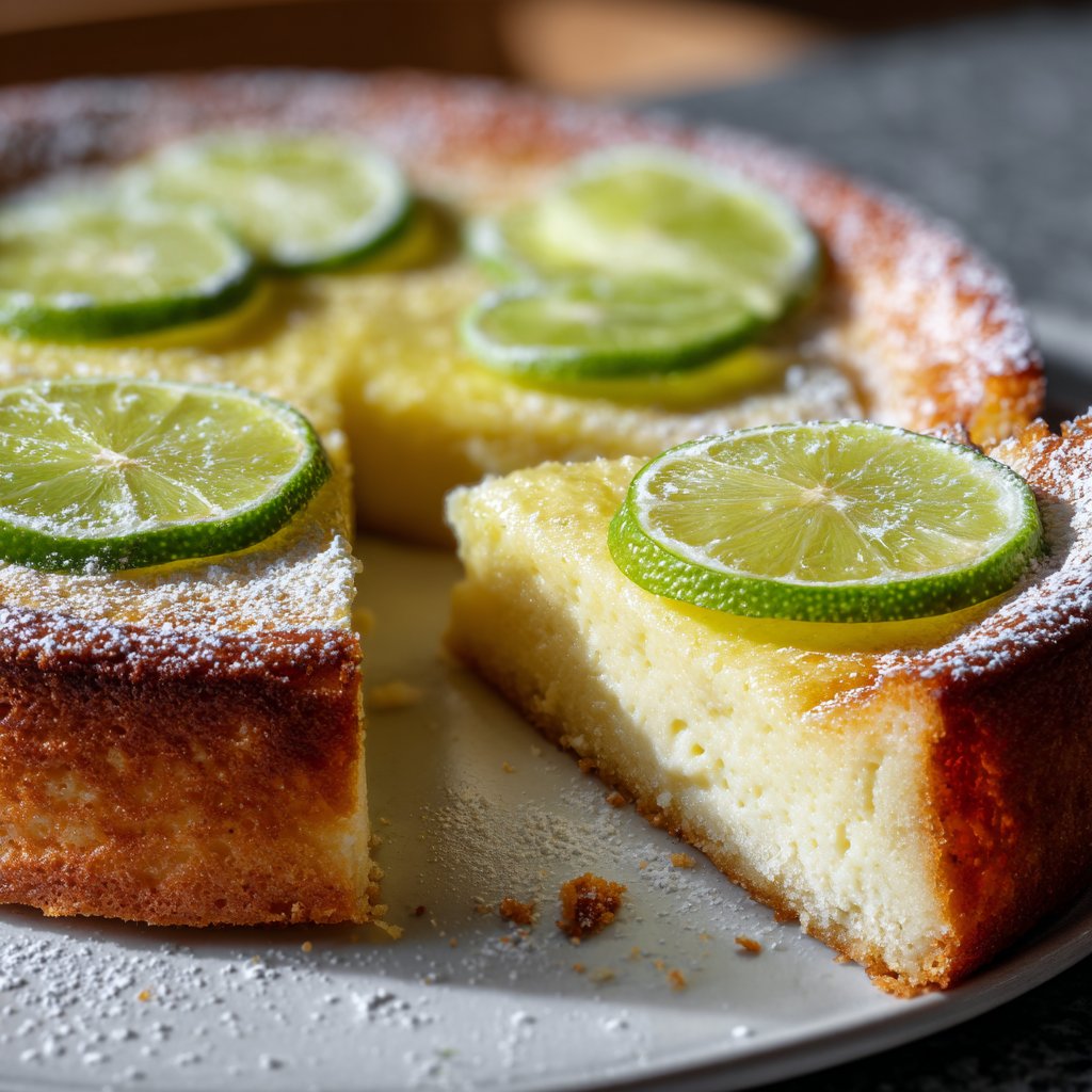 Käsekuchen mit Quark und Limette
