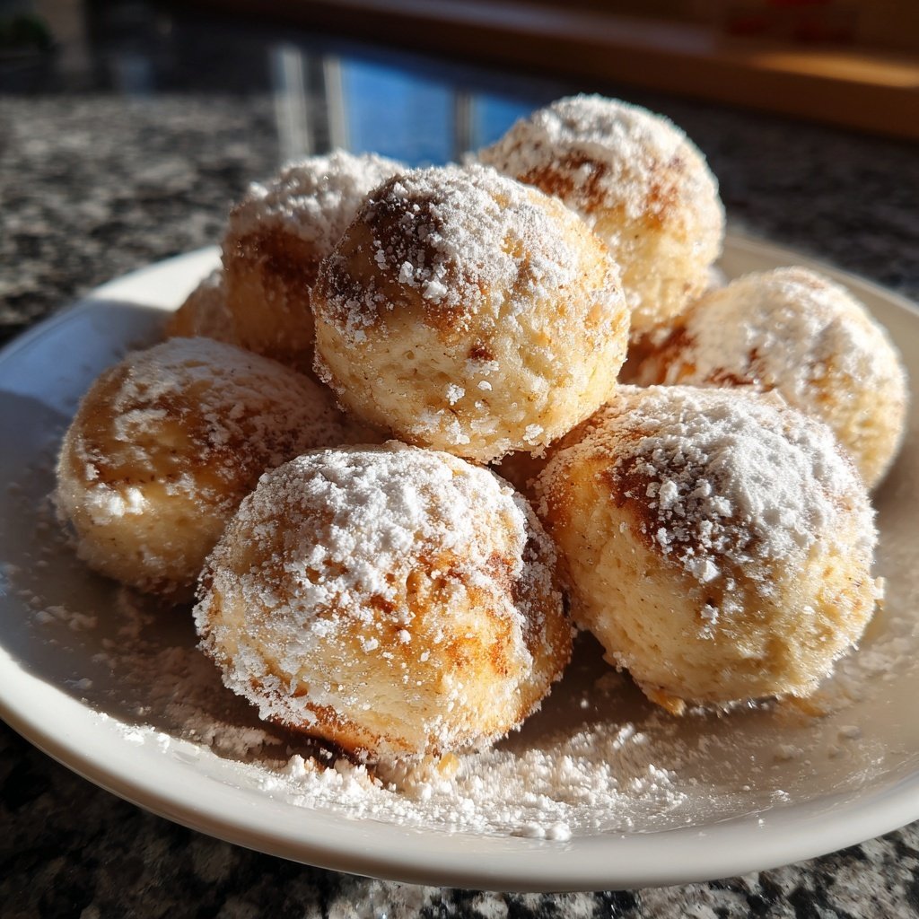 Quarkbällchen fluffig ohne Zucker