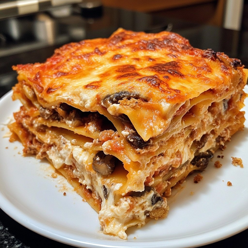 Lasagne mit Pilzen
