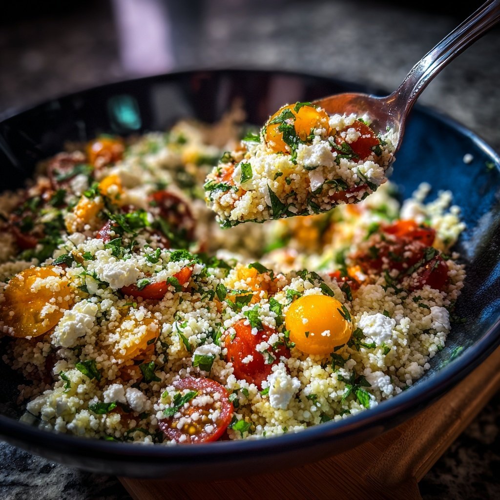 Couscous Salat Mit Feta Zum Grillen