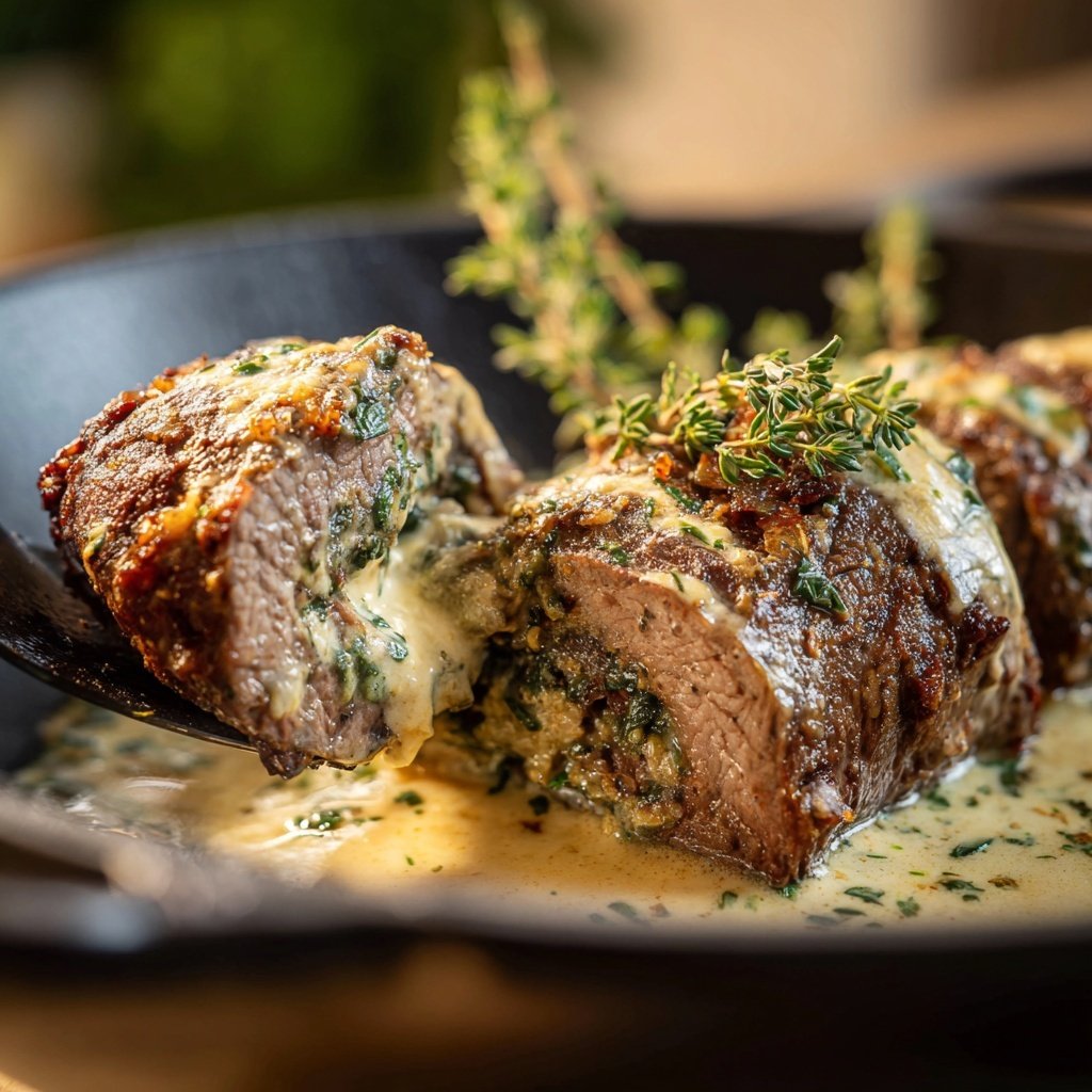 Hausmannskost Rinderrouladen mit Rahmsoße