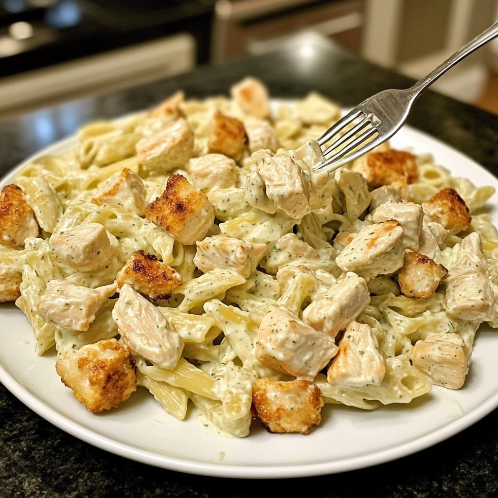 Chicken Caesar Pasta Salat