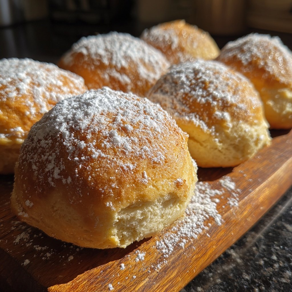 Quarkbällchen mit Joghurtteig
