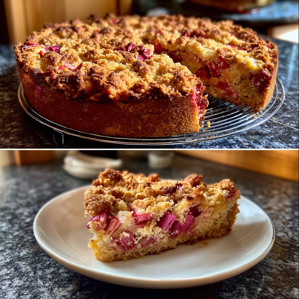 Streuselkuchen Mit Rhabarber