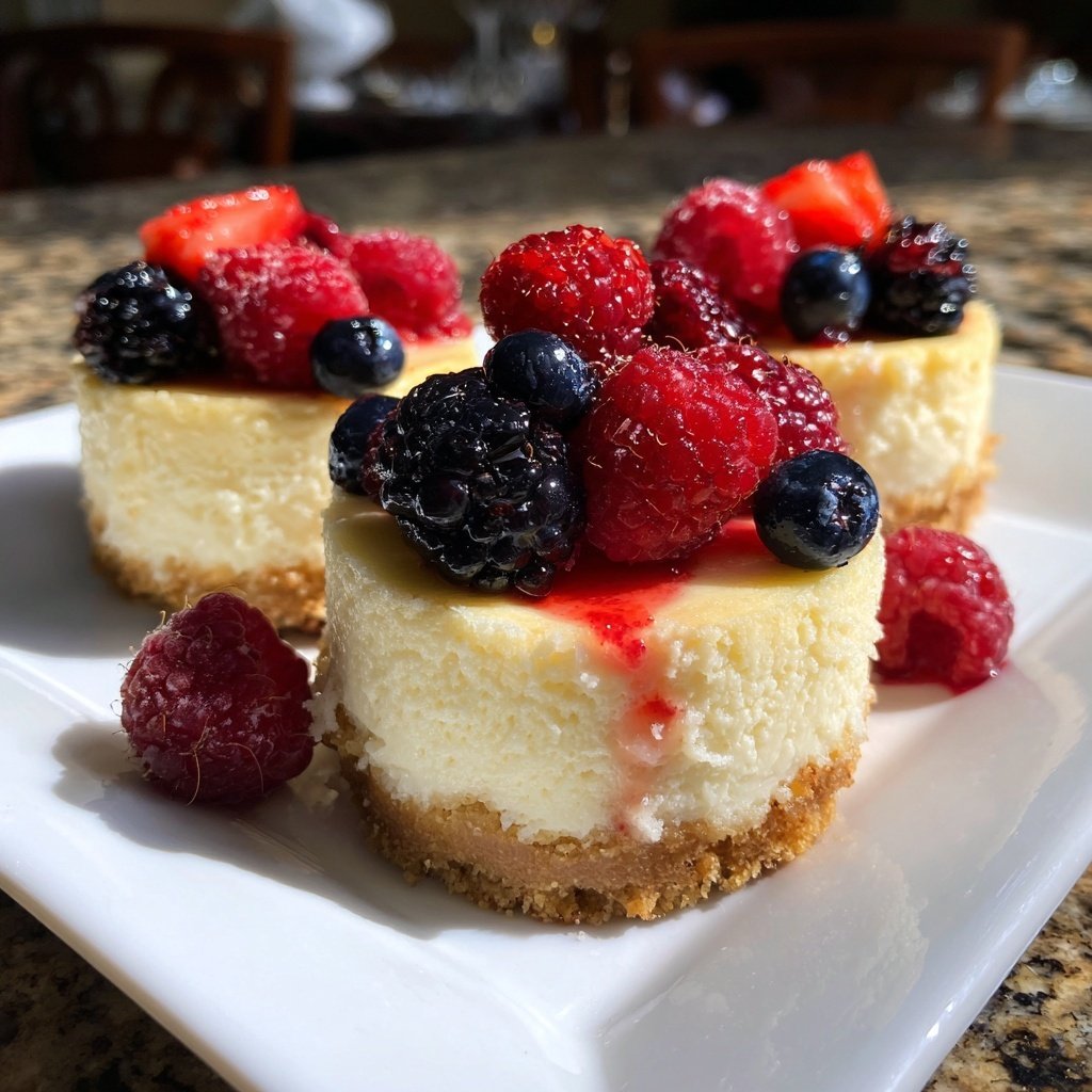 Mini-Cheesecakes mit Beeren