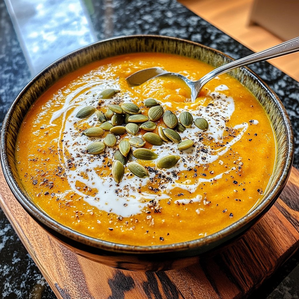 Kürbissuppe cremig vegan