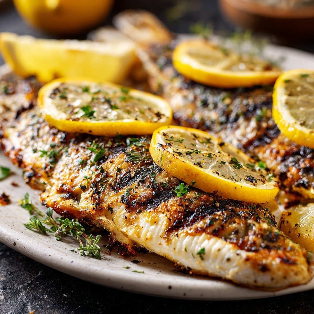 Gesund & Leicht Zitronen-Gegrillter Fisch