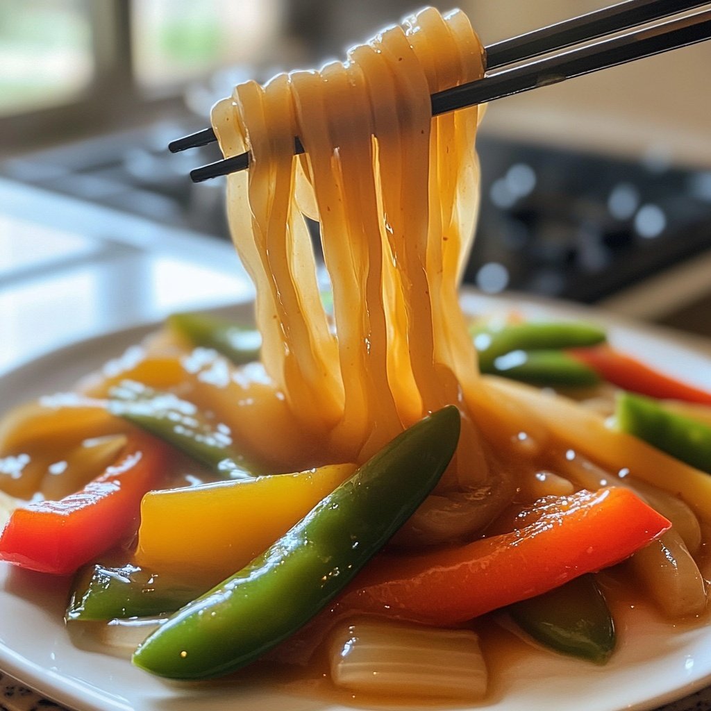 Gemüsepfanne mit Glasnudeln